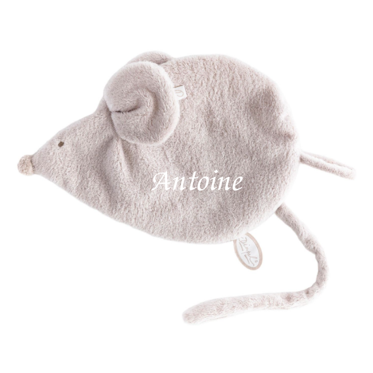  - maude souris - attache-sucette beige 25 cm 